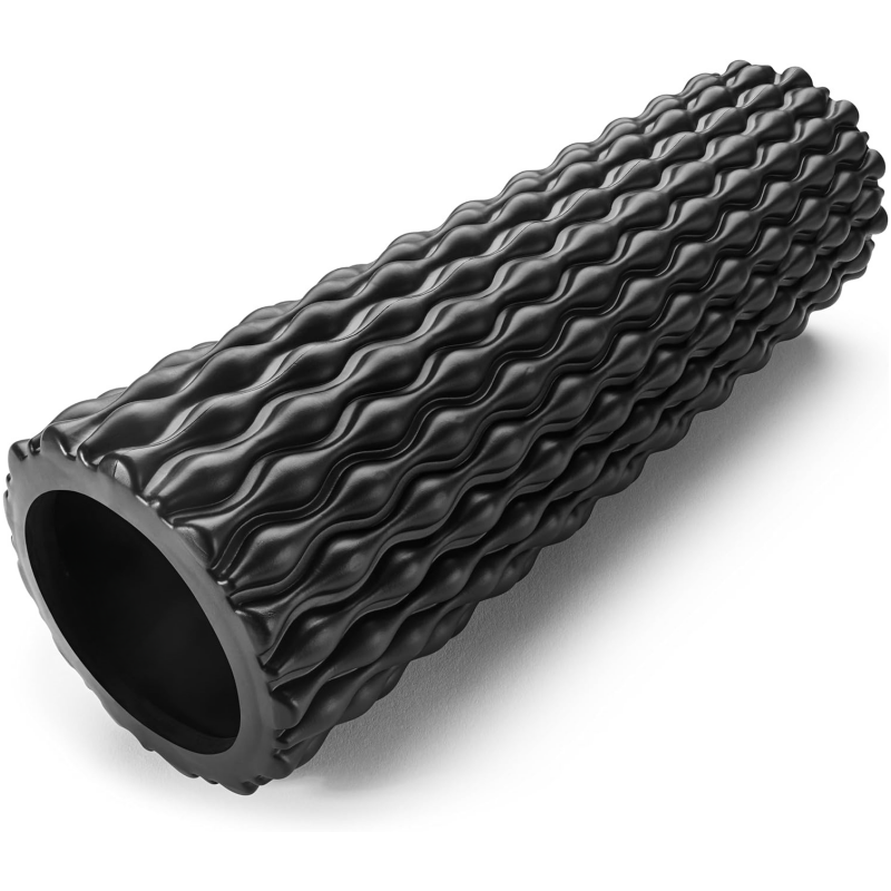 Foam Roller Trigger Point - ลูกกลิ้งโฟมมีพื้นผิวสำหรับนวดกล้ามเนื้อลูกกลิ้งโฟมหลังความหนาแน่นปานกลางสำหรับแก้ปวดหลังและฟื้นฟูกล้ามเนื้อขาและแขน