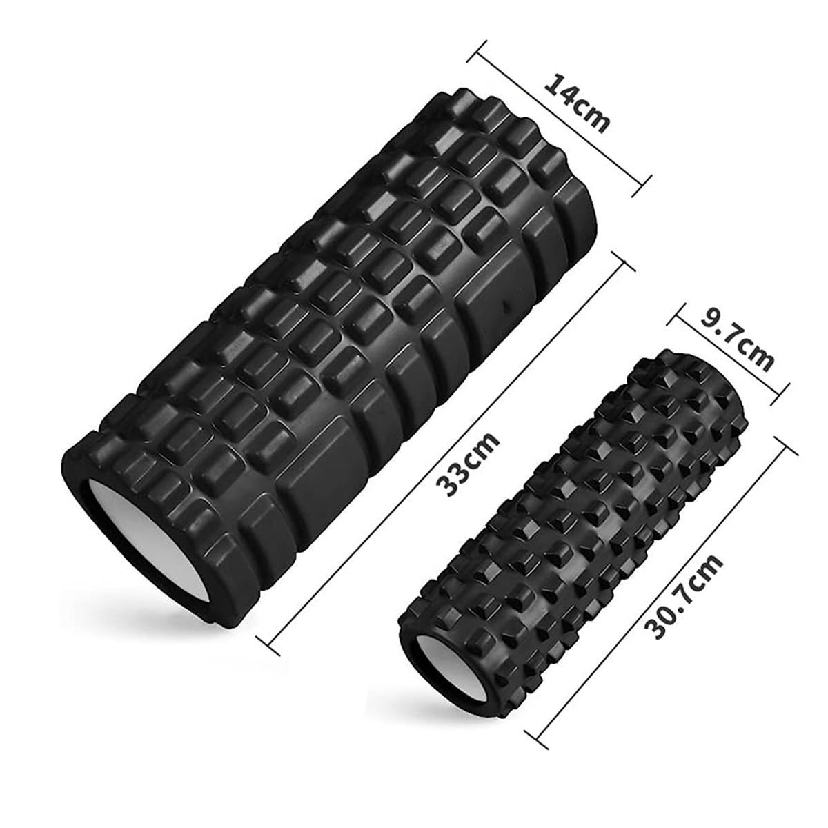 Foam Roller Trigger Point - 33 ซม.คอลัมน์โยคะโฟมแกนนวดลูกกลิ้งกล้ามเนื้อกลับกล้ามเนื้อ MassageThe ตารางกลับการฝึกอบรมชุดการจัดส่ง