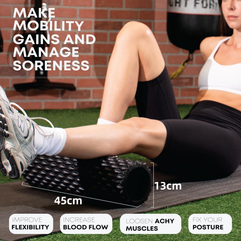 ลูกกลิ้งโฟมมีพื้นผิวสำหรับนวดก - Foam Roller Trigger Point บทวิจารณ์และราคา