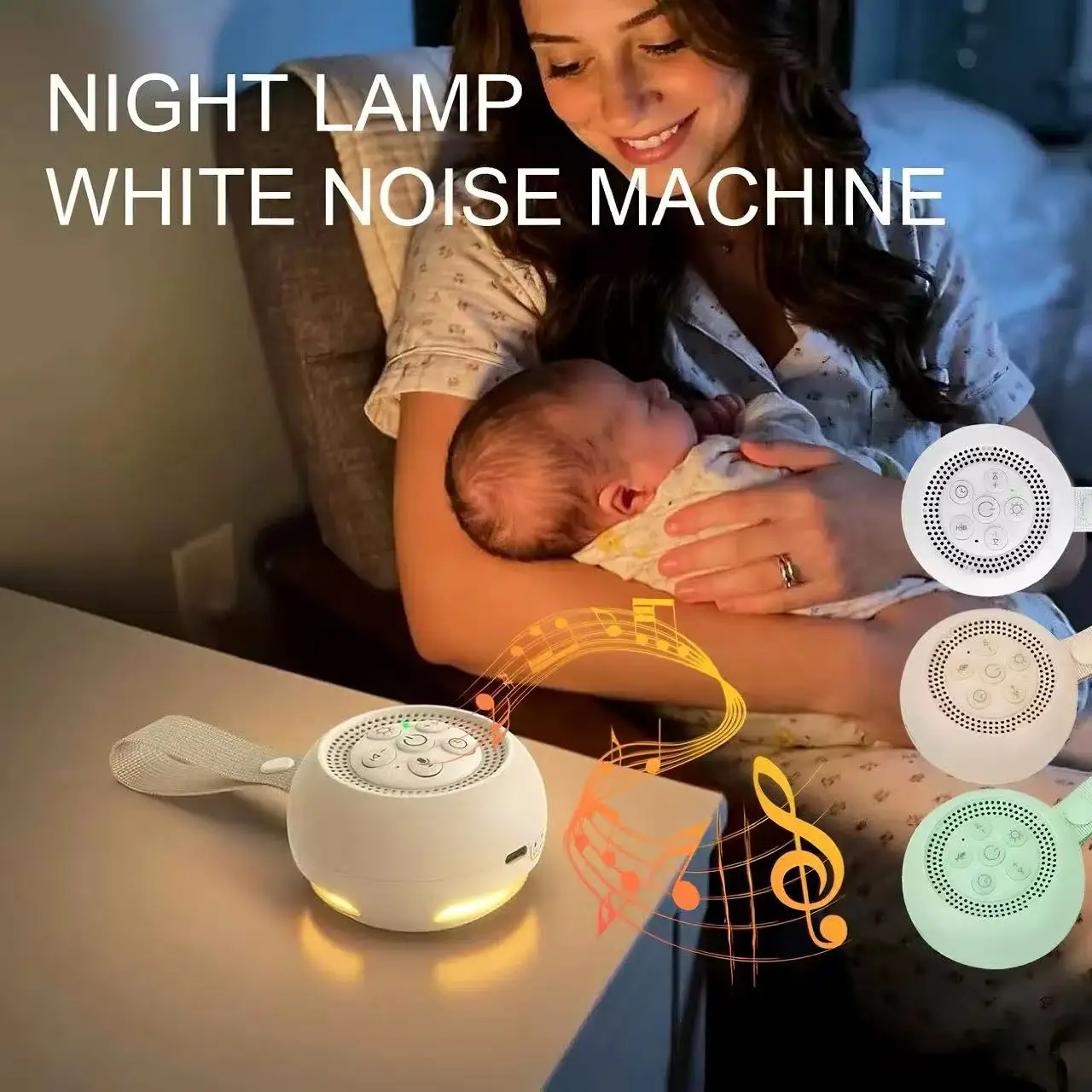 เครื่องเสียงไวท์นอยส์พร้อมไฟกล - White Noise Machine Sleep บทวิจารณ์และราคา