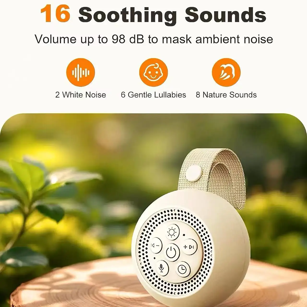 เครื่องเสียงไวท์นอยส์พร้อมไฟกล - White Noise Machine Sleep บทวิจารณ์และราคา
