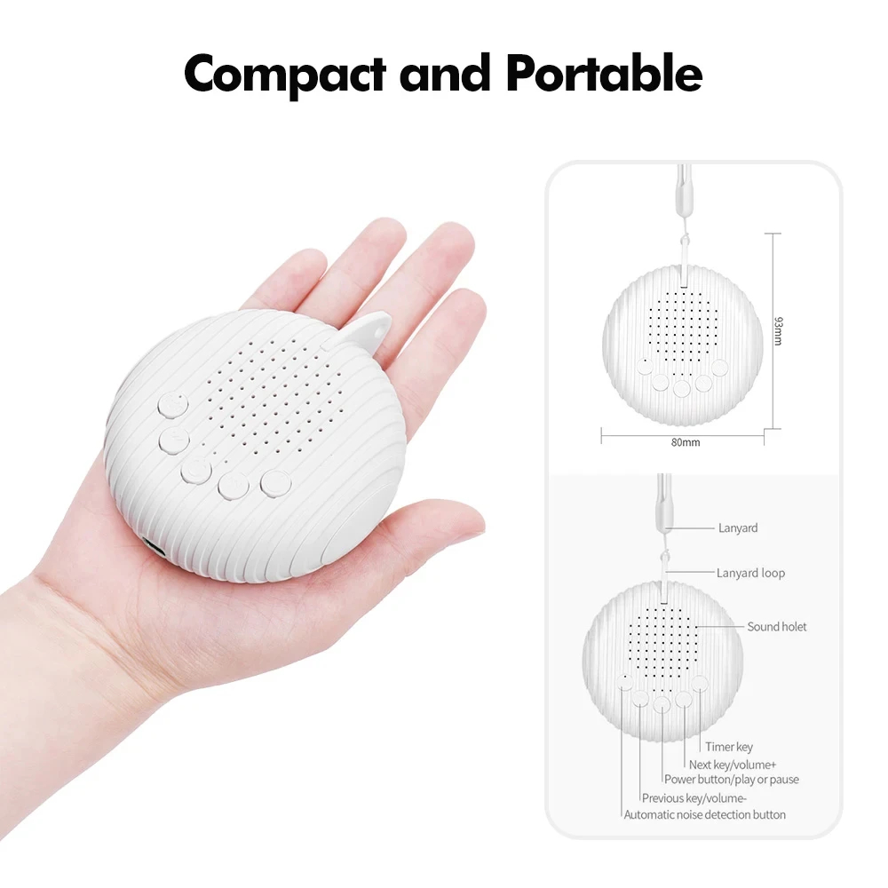 เครื่องเสียงไวท์นอยส์แบบพกพาสำ - White Noise Machine Sleep บทวิจารณ์และราคา