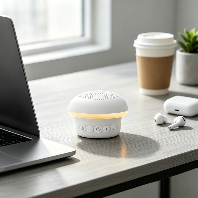 ลำโพงบลูทูธขนาดเล็กพร้อมไฟ LED - White Noise Machine Sleep บทวิจารณ์และราคา