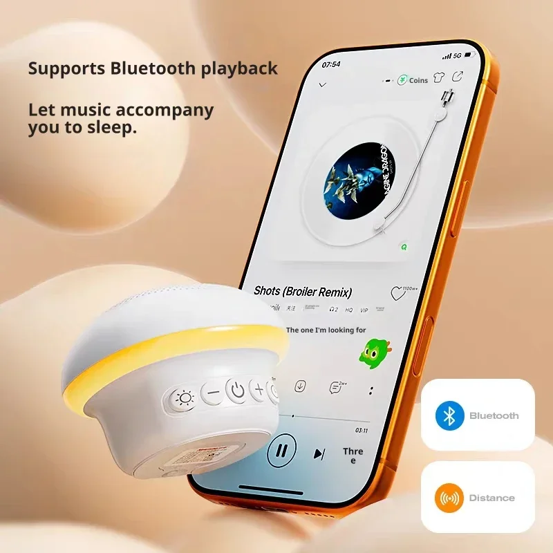 ลำโพงบลูทูธขนาดเล็กพร้อมไฟ LED - White Noise Machine Sleep บทวิจารณ์และราคา
